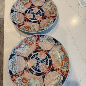 Vintage Imari Charger Plates